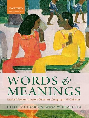 cover image of Words and Meanings